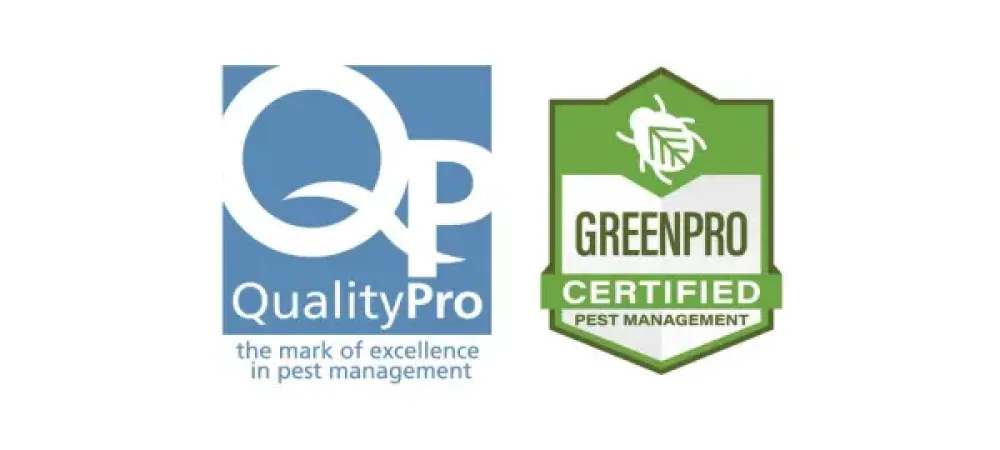 qualitypro and greenpro certification badges